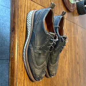 Ecco men’s dress shoe, 42. Blue distressed look.